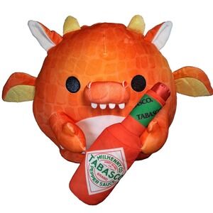 Zuru Snackles Series 1 Felix Dragon Tabasco Hot Sauce Large 14 inch Plush SPICY